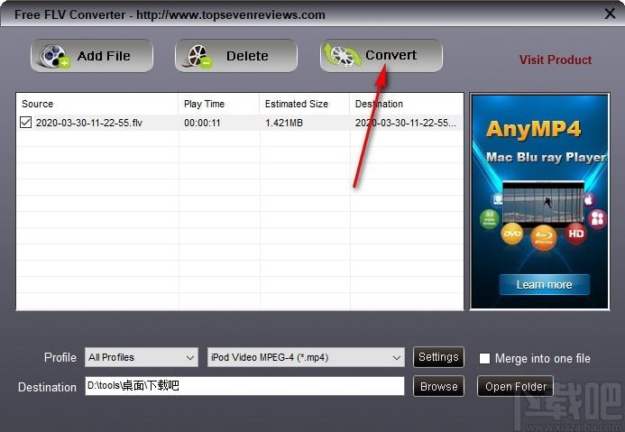 FLV to MP4 Converter下载,FLV转MP4工具,FLV转MP4