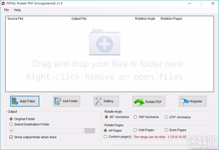 PDFdu Rotate PDF,PDF页面旋转工具,PDF旋转